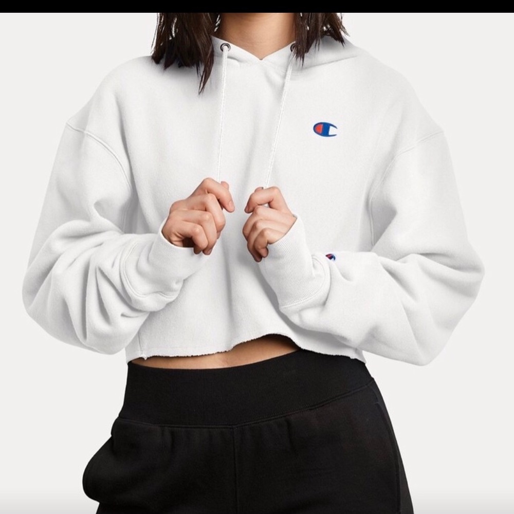 Champion cropped hoodie